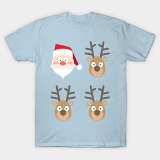 Santa and Reindeers T-Shirt